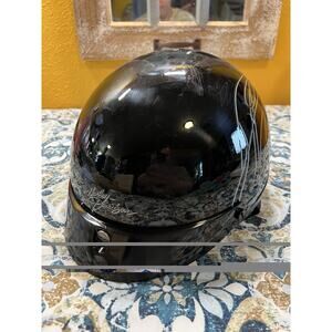 Harley Davidson HD-H06 DOT Half Helmet Black Size Small